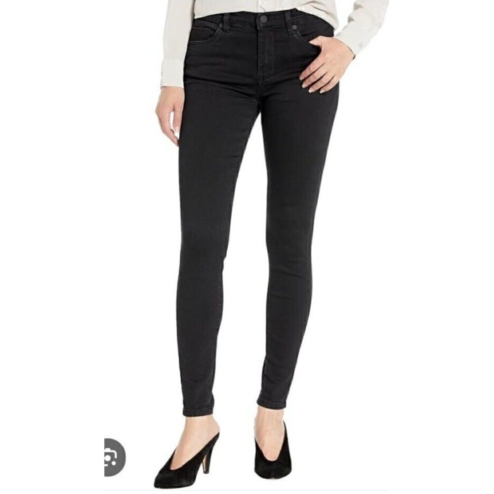 Blank NYC Women's Sz 25 The Bond Mid-Rise Skinny Jeans in Black Denim
